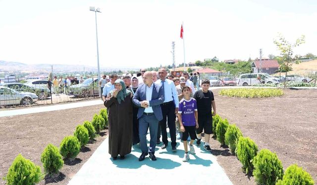 Şehit Jandarma Onbaşı Mehmet Işıklı Parkı yenilenen yüzüyle hizmete açıldı