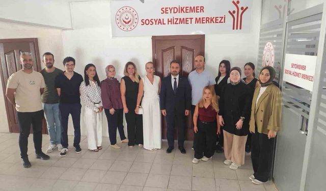 Sosyal Hizmetler İl Müdürü Selçuk Seydikemer'de denetim gerçekleştirdi