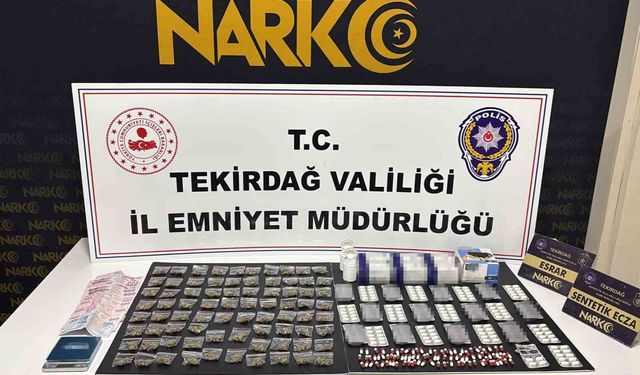 Tekirdağ'da uyuşturucu operasyonları: 110 şüpheliye işlem, 9 tutuklama