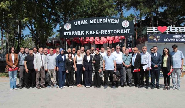 Uşak Belediye Başkan Vekili Terekeci Özkan basın mensupları ile bir araya geldi