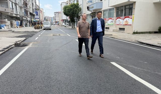 Vali Ziya Polat, Cumhuriyet Caddesi'ndeki yol çalışmalarını yerinde inceledi