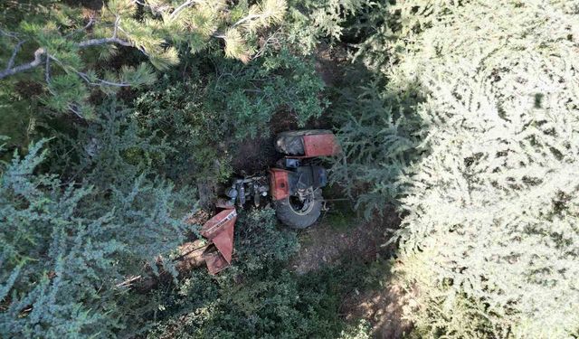 Afyonkarahisar'da 30 metrelik uçurumda can pazarı