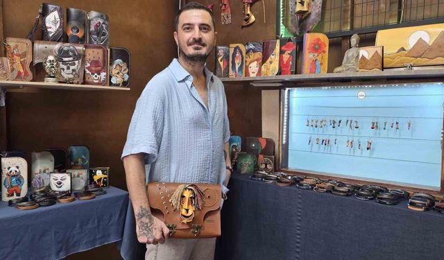 Bandırma'da makinesiz üretim, deriye el emeğiyle hayat veriyor