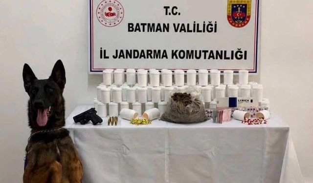 Batman'da 10 binden fazla uyuşturucu hap ele geçirildi