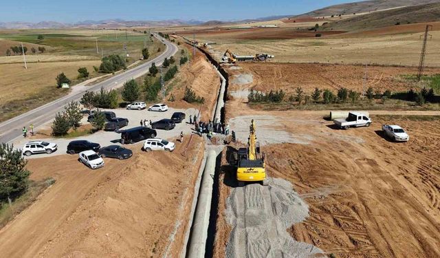 Bayburt Kırklartepe Barajı sulama inşaatında inceleme