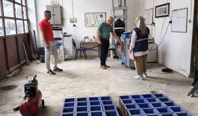 Bayburt'ta yapı denetim laboratuvarına denetim