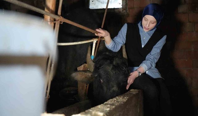 Bayburt'un 'Mandalı Kızı': Köyünün simgesi oldu