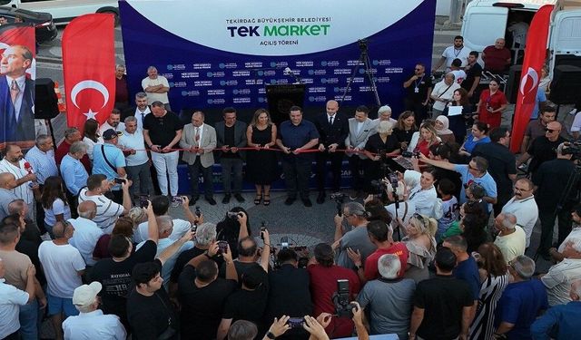 Belediyenin market projesinin 8'inci şubesi Marmaraereğlisi'nde açıldı