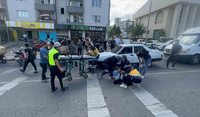 Bilecik'te motosikletin çarptığı yaya yaralandı