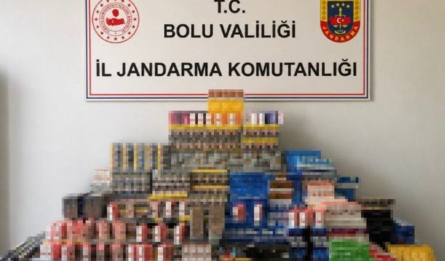 Bolu'da kaçakçılara ağır darbe: 1 milyon 150 bin liralık kaçak ürün ele geçirildi