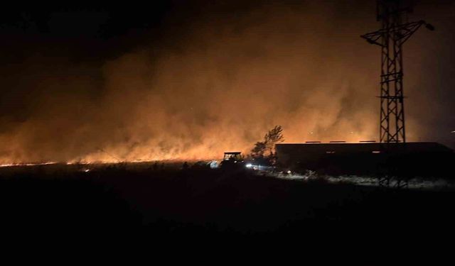 Çanakkale'de otluk alanda çıkan yangın söndürüldü