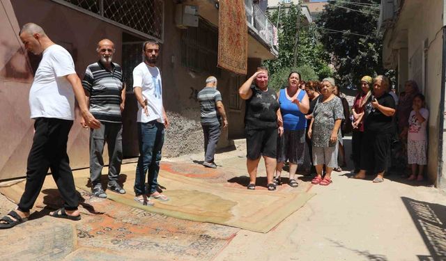Çukur ve tozdan bıktılar, sokağa halı serip suladılar