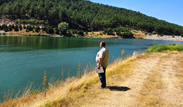Emet Konuş Göleti'nde su ürünleri denetimi