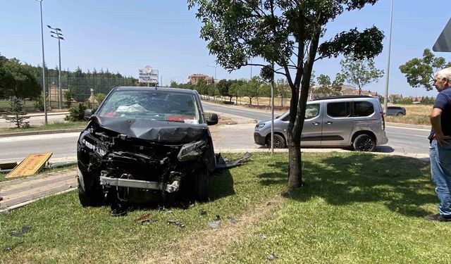 Eskişehir'de korkutan kaza: 2 yaralı