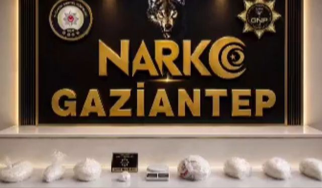 Gaziantep'te 7 kilo uyuşturucu ele geçirildi: 2 gözaltı