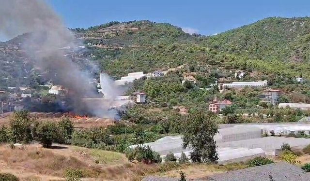 Helikopter pilotunun dikkati sayesinde yangın büyümeden söndürüldü
