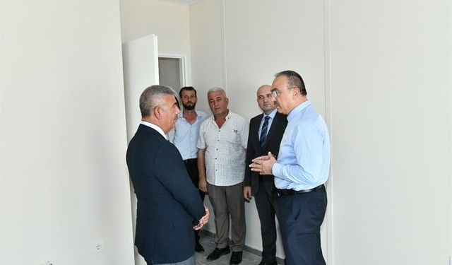 Köy okulu depreme karşı yenilendi