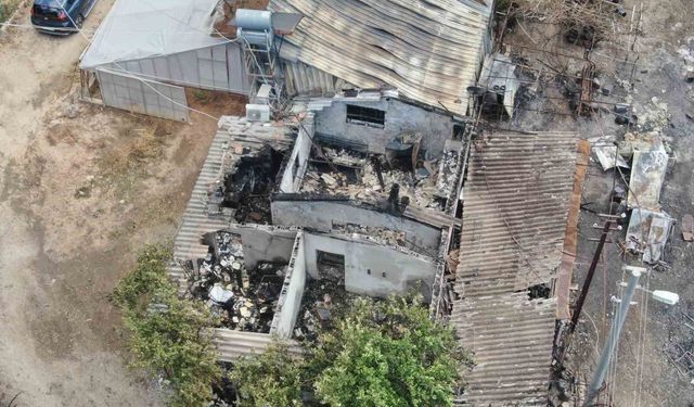 Mahalledeki yangın 80'lik çiftin evini ve hatıralarını yaktı