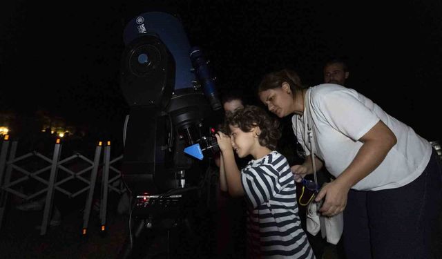 Mersinliler Perseid Meteor Yağmurunu Darısekisi'nde izledi