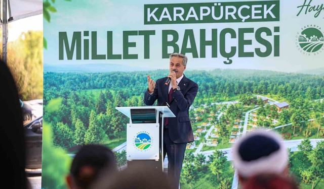 Millet Bahçesi temeli atılırken aynı ilçeye termal tesis müjdesi verildi