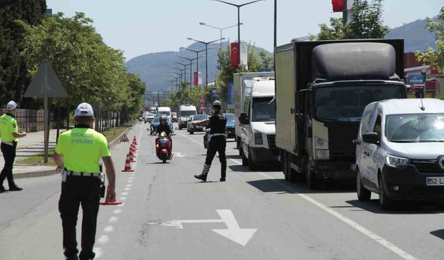Ordu'da bir haftada 16 binden fazla araç ve sürücüsü denetlendi