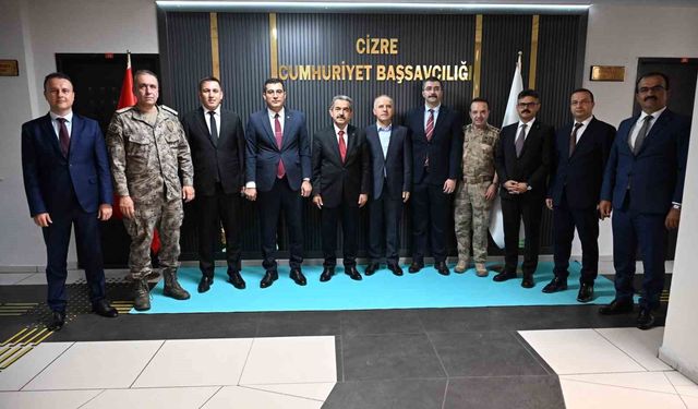 Şırnak Valisi Ekici, Cizre Cumhuriyet Başsavcısı Köroğlu ile bir araya geldi