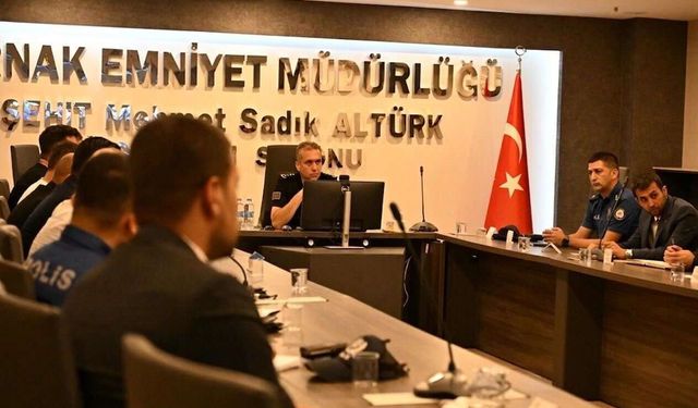 Şırnak'ta ağustos ayı güvenlik toplantısı gerçekleştirildi