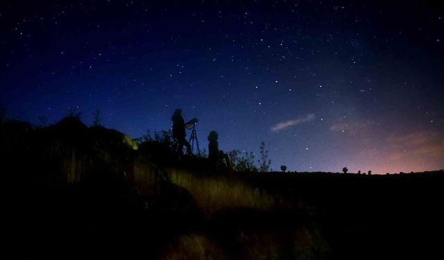 Şırnak'ta yıldızlar bu kez fotoğrafçıların objektifinden görüntülendi