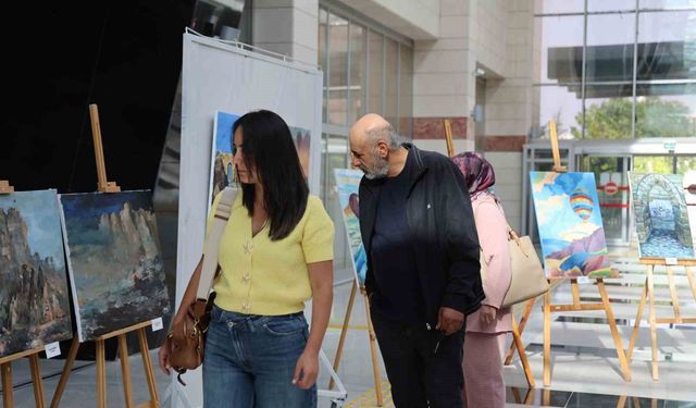 Türk dünyasının ortak tuvali Kapadokya'da renk buldu