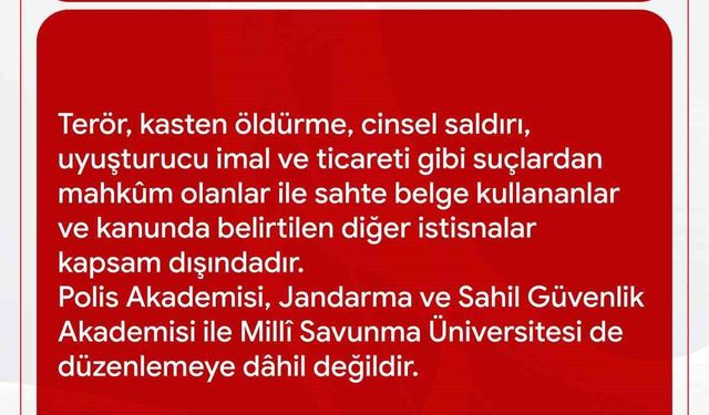 Yükseköğretimde öğrenci affı düzenlemesi yürürlüğe girdi