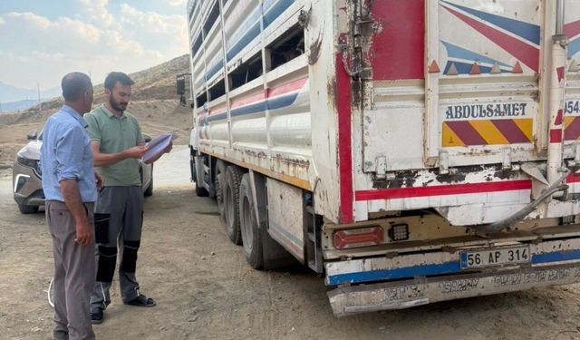 Yüksekova'da hayvan sağlığı için yol kontrolleri sürüyor