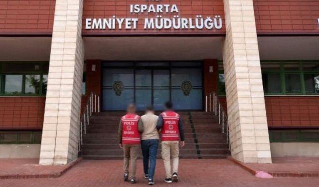 17 yıl 5 ay hapis cezası ile aranan şahıs Isparta'da yakalandı