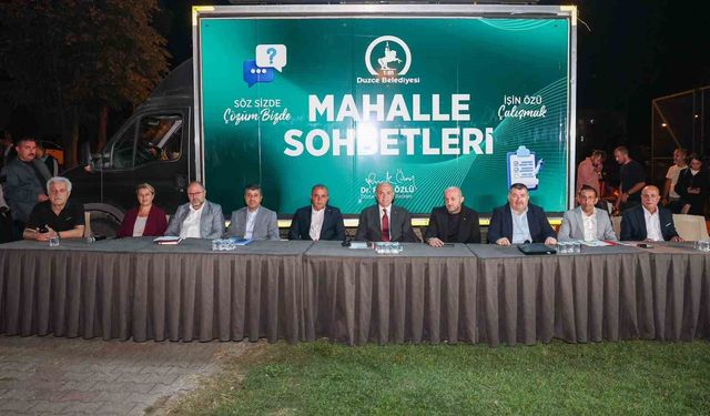 Başkan Özlü: 'Paranın olmadığı bir zamanda Düzce'yi baştan inşa ediyoruz'