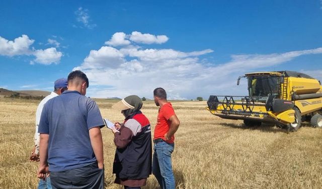 Bayburt'ta biçerdöver kontrolleri sürüyor