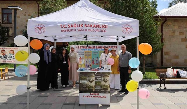 Bayburt'ta vatandaşlara sağlıklı yaşam alışkanlıkları anlatıldı
