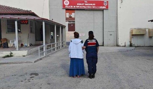 Bilecik'te 5 yıl 9 ay hapis cezası olan kadın yakalandı