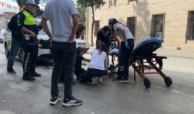 Burdur'da motosiklet devrildi: 1 yaralı