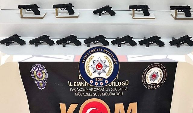 Elazığ'da ruhsatsız silah operasyonunda 2 tutuklama