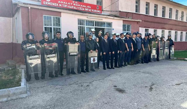 Ermenek M Tipi Ceza İnfaz Kurumunda tatbikat