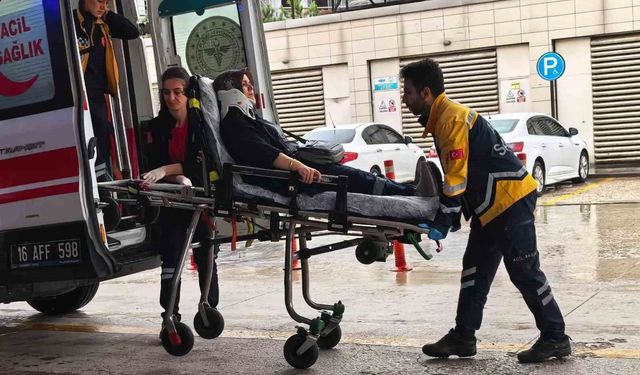İnegöl'de zincirleme kaza: 2 yaralı
