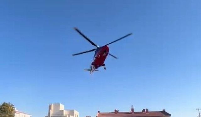 Kalp krizi geçiren hasta, hava ambulansıyla Konya'ya sevk edildi
