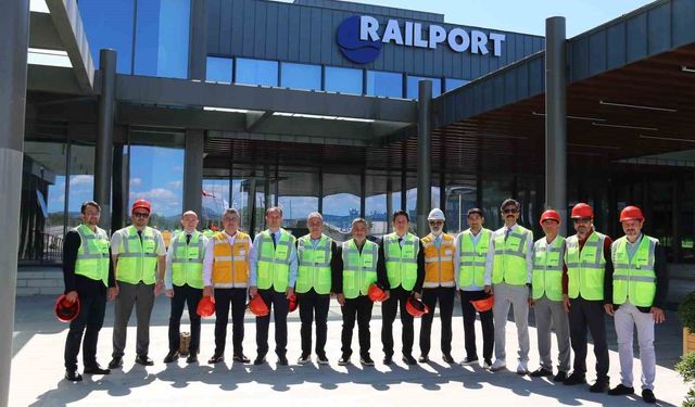 Karabük TSO heyeti, Karabük Lojistik Merkezi için Railport'u inceledi