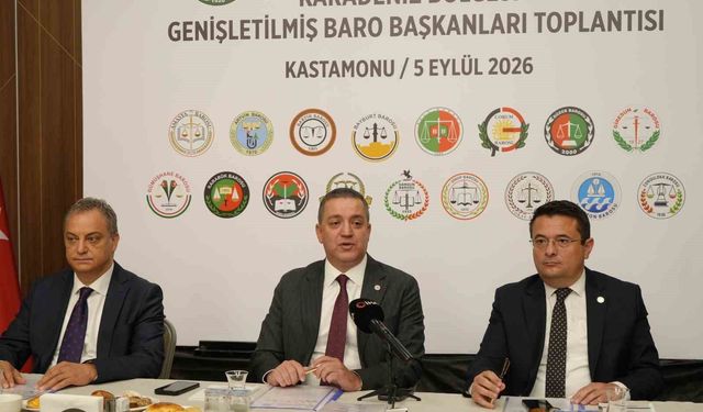 Karadeniz Bölgesi'nin baro başkanları Kastamonu'da buluştu