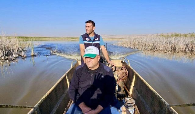 Karamık Gölü'nde av yasağı denetimi