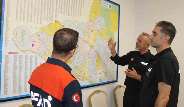 Kayseri AFAD muhtemel İstanbul depremine karşı Kartal'da hazırlık yaptı