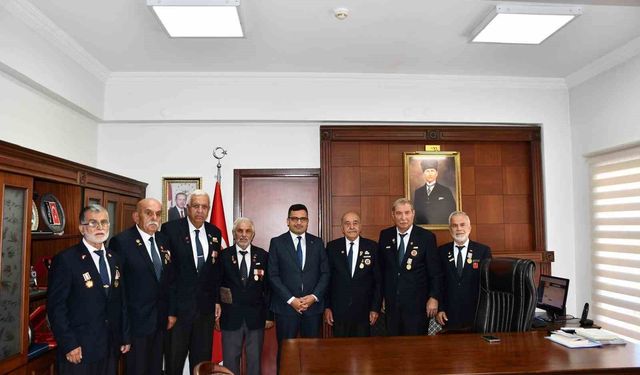 Kıbrıs Gazilerinden Kaymakam Köksal'a Ziyaret