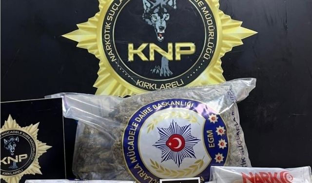 Kırklareli'de uyuşturucu operasyonu: 2 tutuklama