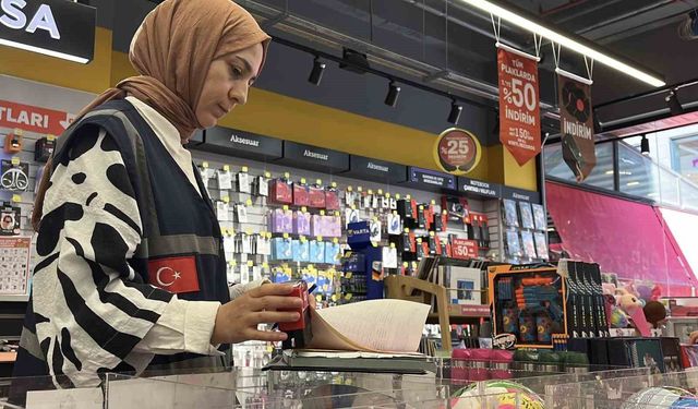 Konya'da okul öncesi kırtasiyelere denetim