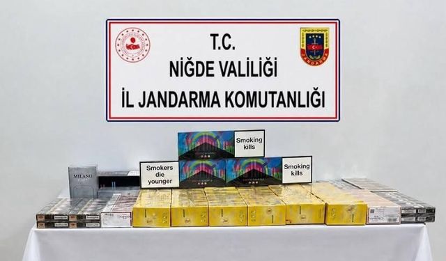 Niğde'de kaçak sigara operasyonu: 300 paket ele geçirildi