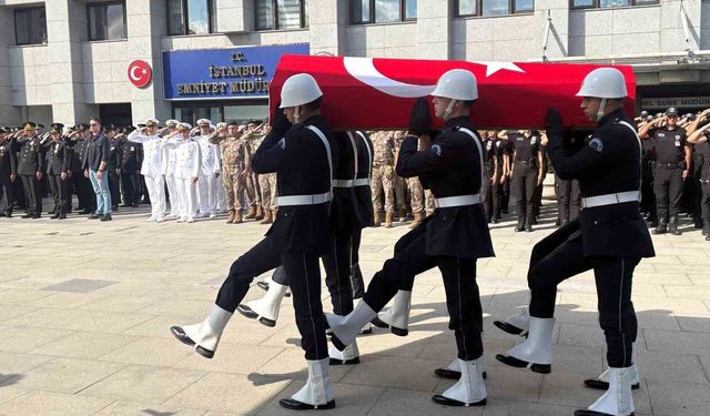 Şehit polis için İstanbul'da tören düzenlendi